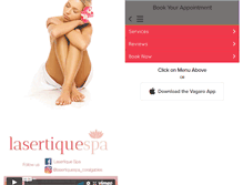 Tablet Screenshot of lasertiquespa.com